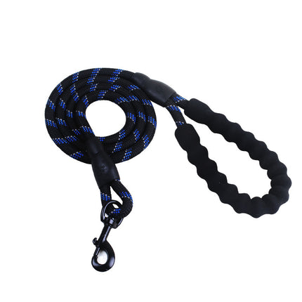 Reflective Nylon Dog Leash – Durable Rope Lead for Small, Medium & Large Dogs, Perfect for Walking and Training