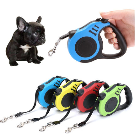 Automatic Retractable Pet Leash with One-Touch Brake & Lock, Telescopic Traction Rope