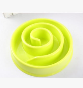 Anti-Choke Dog Bowl Slow Feeder Plastic Pet Bowl Healthy Eating Dish