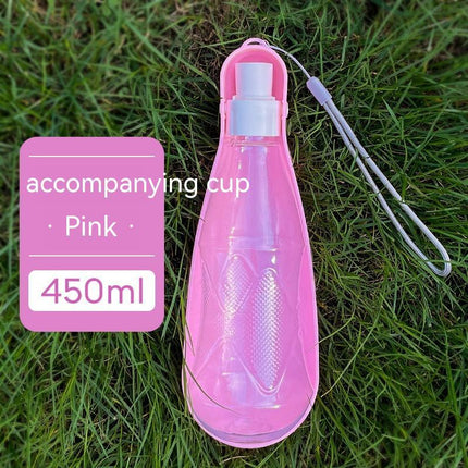 Portable Foldable Dog Water Bottle 550ml – Leak-Proof Outdoor Pet Drinking Cup for Travel & Walking