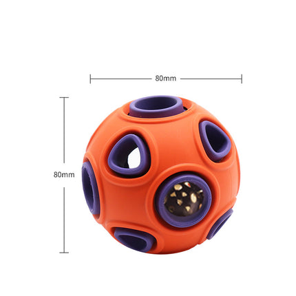 Luminous Sounding Dog Toy Ball – Light-Up Rubber Ball with Squeaky Sound for Dogs