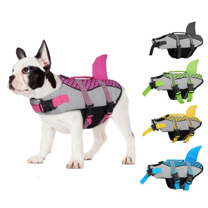 Swim Pet Dog Life Jacket Vest Clothes – Shark Style Life Vest Collar Harness for Pets Swimming Summer Swimwear Pet Products