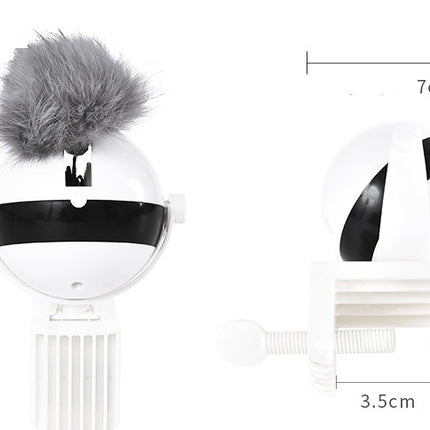 Electronic Motion Interactive Cat Toy with Rope & Fur Ball – Automatic Play Toy for Cats