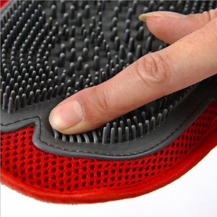 Dog Fur Grooming Massage Brush Glove – Soft Massage, Hair Removal & Shedding Tool for Dogs