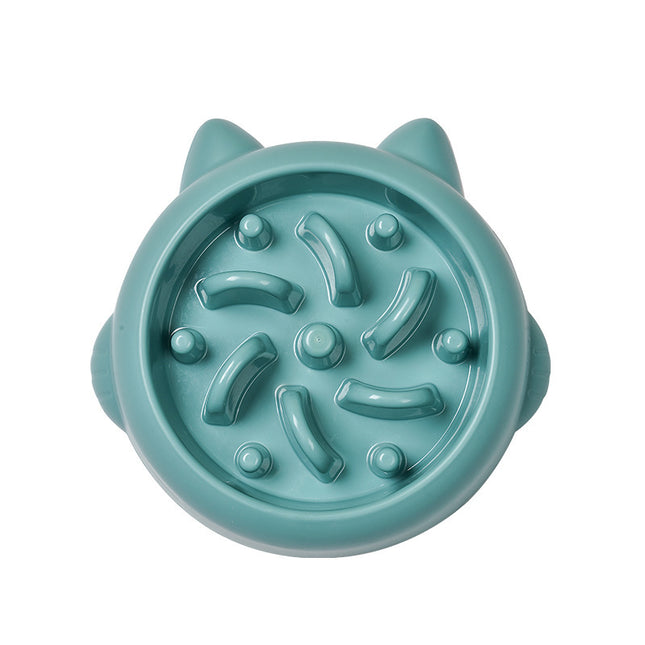 Pet Dog & Cat Slow Feeder Bowl – Anti-Choking Anti-Gulping Interactive Feeding Dish