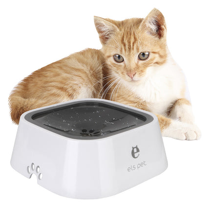 1.5L Anti-Overflow Floating Pet Water Bowl – Slow Drinking Dog & Cat Water Feeder with Splash-Proof Design