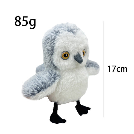 Interactive Flapping Bird Cat Toy – USB Rechargeable Plush Bird with Sound for Indoor Cats