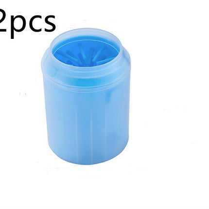 Portable Pet Paw Cleaner Cup with Soft Brush, Dog Paw Washing & Cleaning Kit (S / M / L)