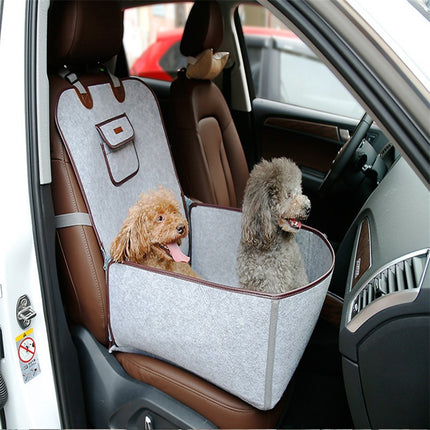 Retro Dual-purpose Pet Car Mat Front Seat Cushion for Dogs