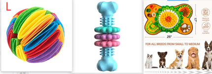 TPR Bone-Shaped Dog Chew Toy – Teeth Cleaning, Bite-Resistant Chewing Toy