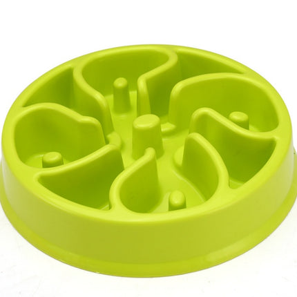 Anti-Choke Dog Bowl Slow Feeder Plastic Pet Bowl Healthy Eating Dish