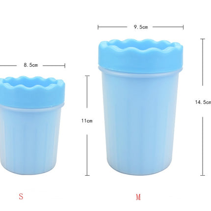 Silicone Dog Paw Washer Cup – Soft Bristle Pet Paw Cleaning Cup for Easy Foot Washing