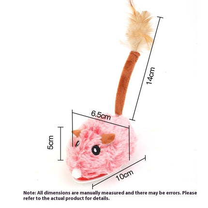 Electric Plush Mouse Cat Toy | Self-Moving Interactive Teaser for Cats