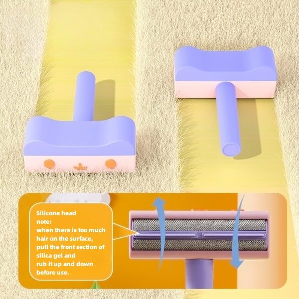 Reusable Pet Hair Roller Remover Lint Brush – 2-Way Dog & Cat Fur Cleaning Tool for Furniture