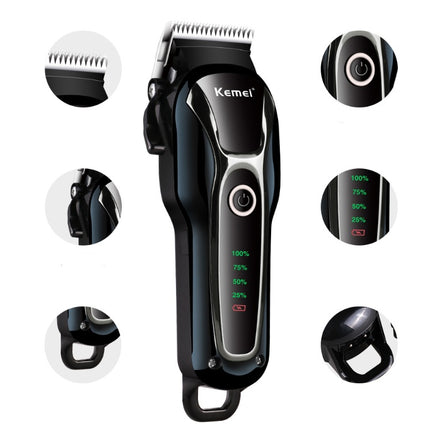 Kemei KM-1991 Professional Pet Hair Clipper – Rechargeable Low-Noise Grooming Trimmer for Dogs & Cats