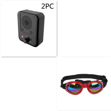 Ultrasonic Dog Anti-Barking Device for Outdoor & Indoor Use, USB Rechargeable No-Bark Control Trainer