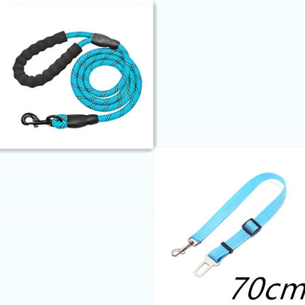 Reflective Nylon Dog Leash – Durable Rope Lead for Small, Medium & Large Dogs, Perfect for Walking and Training