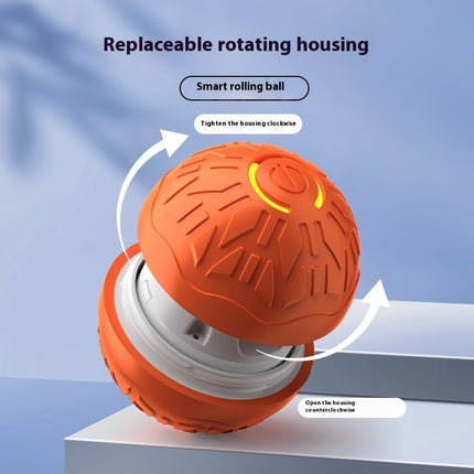 Automatic Smart Jumping Ball for Dogs & Cats with LED Lights – Interactive Bouncing Training Toy