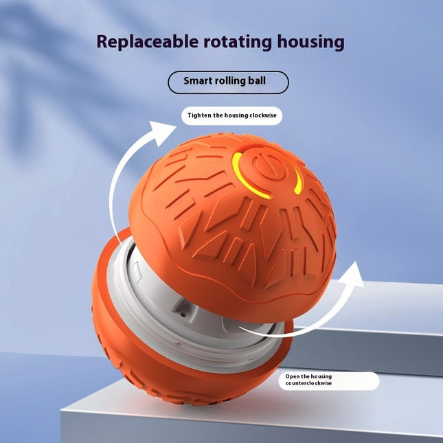 Automatic Smart Jumping Ball for Dogs & Cats with LED Lights – Interactive Bouncing Training Toy