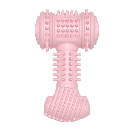 Dog Chew Toy TPR Teeth Cleaning Hammer – Bite Resistant Teething Toy for Dogs