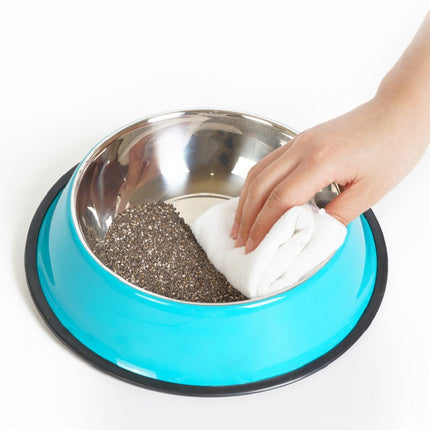 Stainless Steel Pet Feeding Bowl with Non-Slip Base – Durable Food & Water Bowl for Cats & Dogs