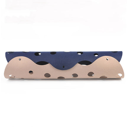 Collapsible Felt Cat Tunnel Toy – Deformable Interactive Cat Play Tunnel & Nest with Peek Holes