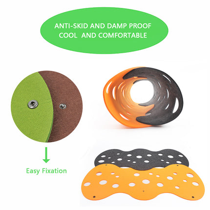 Collapsible Felt Cat Tunnel Toy – Deformable Interactive Cat Play Tunnel & Nest with Peek Holes