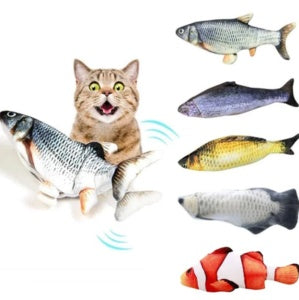 Electric Flopping Fish Cat Toy (Without Catnip) | Interactive Jumping Fish Simulation for Cats