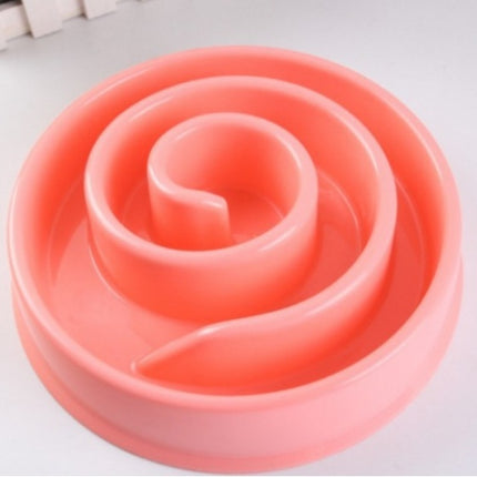 Anti-Choke Dog Bowl Slow Feeder Plastic Pet Bowl Healthy Eating Dish