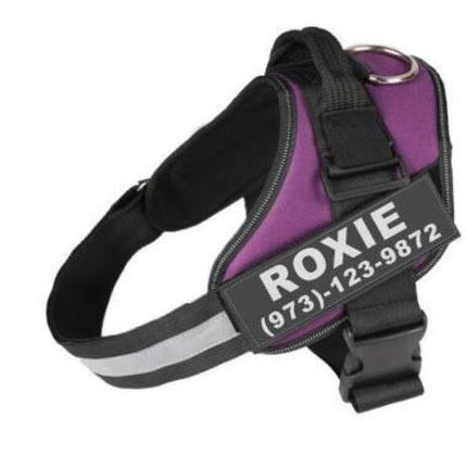 Personalized Custom Reflective Breathable Dog Harness NO PULL Adjustable Pet Harness Vest With Patch for Small and Large Dogs