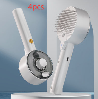 Pet Spray Massage Comb with UVC Blue Light – Self-Cleaning Steam Grooming Brush for Dogs & Cats