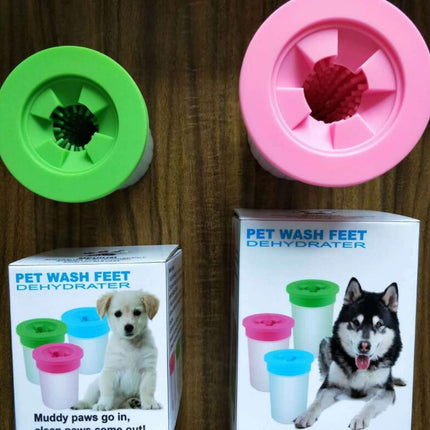 Silicone Dog Paw Washer Cup – Soft Bristle Pet Paw Cleaning Cup for Easy Foot Washing