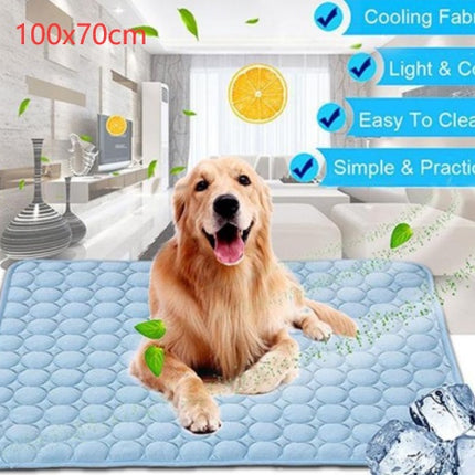 Pet Dog & Cat Ice Silk Cooling Pad Summer Cooling Mat for All Sizes