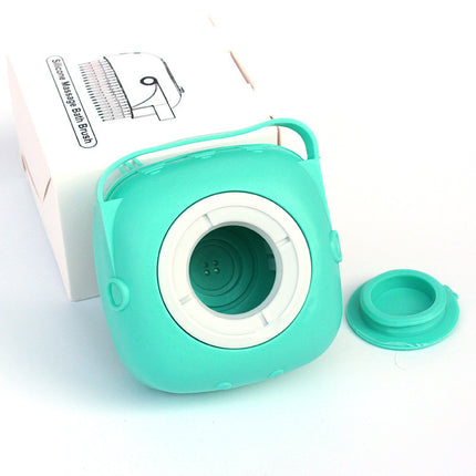 Silicone Dog Bath Massage Gloves | Pet Grooming Brush & Shampoo Dispenser for Dogs and Cats