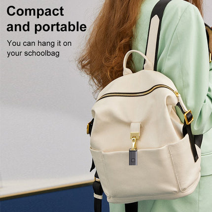 Portable Mini Dog Bark Deterrent Device with LED Flashlight, USB Rechargeable Anti-Barking Trainer