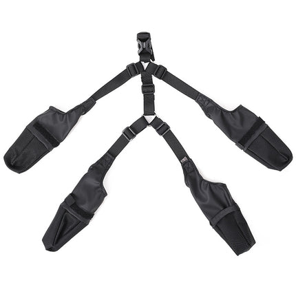 Waterproof Adjustable Dog Shoes Non-Slip Paw Protector Boots for Outdoor Walking