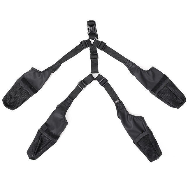 Waterproof Adjustable Dog Shoes Non-Slip Paw Protector Boots for Outdoor Walking