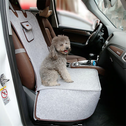 Retro Dual-purpose Pet Car Mat Front Seat Cushion for Dogs
