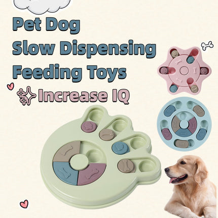 Interactive Dog Puzzle Feeder Toy – Slow Dispensing IQ Training Bowl for Small & Medium Dogs