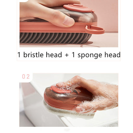 Multifunctional Automatic Liquid Cleaning Brush – Soft Bristle Shoe & Laundry Cleaning Brush