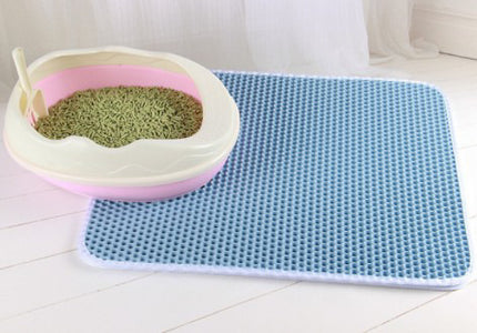Honeycomb Cat Litter Pad Waterproof Double-Layer Cat Litter Trapper Mat