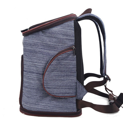 Pet Dog Backpack – Breathable Oxford Cloth Travel Carrier for Small Cats & Dogs
