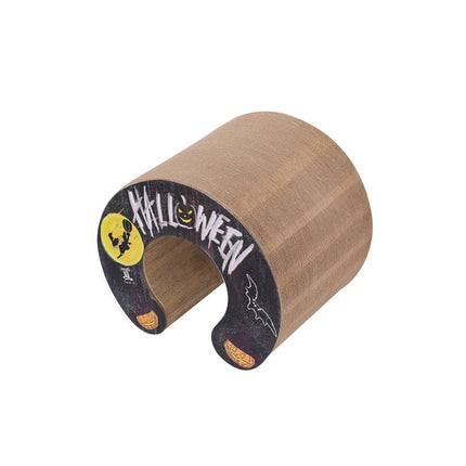 Magic Organ Foldable Cat Scratch Board Toy – Corrugated Paper Cat Scratching Tunnel with Ball