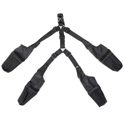 Waterproof Adjustable Dog Shoes Non-Slip Paw Protector Boots for Outdoor Walking