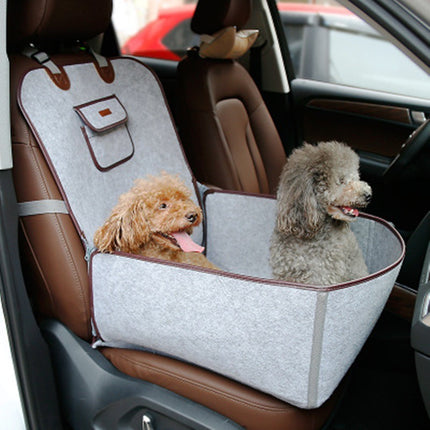 Retro Dual-purpose Pet Car Mat Front Seat Cushion for Dogs