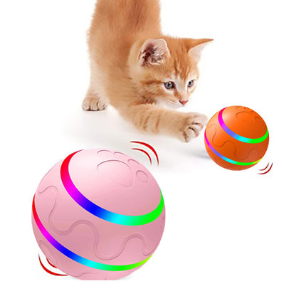 Smart Interactive Cat Ball Toy – USB Rechargeable Self-Rotating Wicked Ball with Remote Control