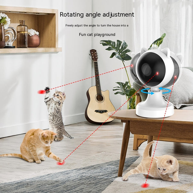 Smart Automatic Laser Cat Teaser Toy with USB Charging – Interactive Laser Play Toy for Cats