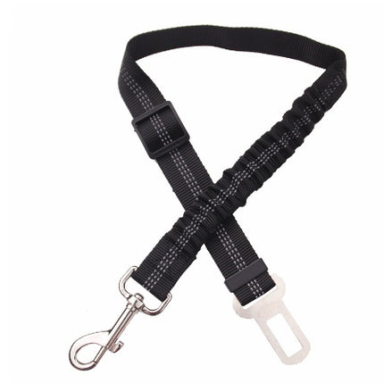 Adjustable Dog Seat Belt Car Seatbelt Harness Leads Elastic Reflective Safety Rope for Pets