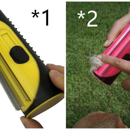 Pet Hairbrush Grooming Comb for Dogs & Cats – Stainless Steel Fur Cleaning Tool