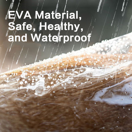 Transparent Pet Raincoat for Dogs – EVA Waterproof Dog Coat with White Edging, Lightweight Casual Outdoor Jacket (XS–8XL)